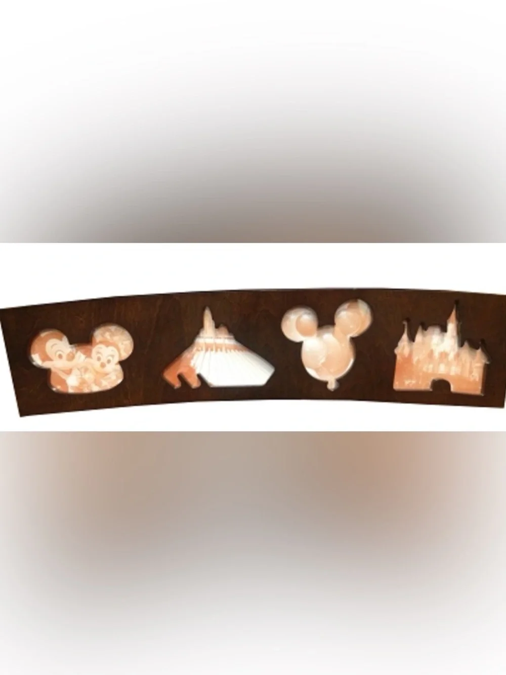 Disney WOOD Photo Frame - Park Icons Collage -